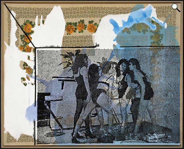 Sigmar Polke, Bikini-Frauen, 1999 (Fotó: abstractcritical.com)