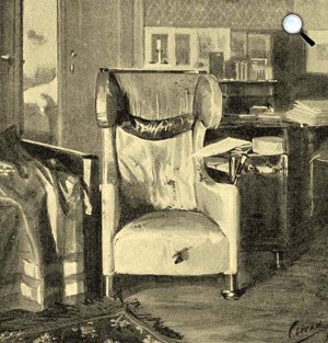 Cserna Károly: Széchenyi szobája Döblingben (Fotó: MEK.OSZK)