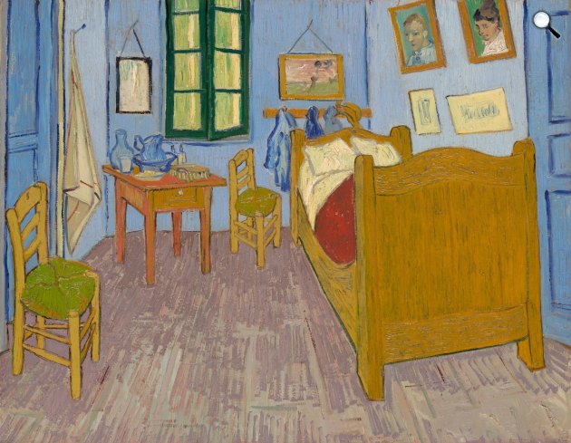 Vincent Van Gogh: Van Gogh szobája Arles-ban, 1889-90 (harmadik változat) (Fotó: Wikiart)
