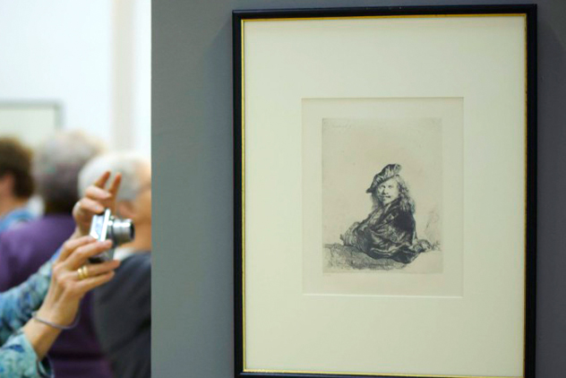 Rembrandt-kiállítás, Sellyei-kastély, Balmazújváros (MTI Fotó)