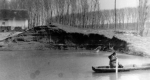 Dunai árvíz, 1956 (Fotó: Közép-dunántúli Vízügyi Igazgatóság)