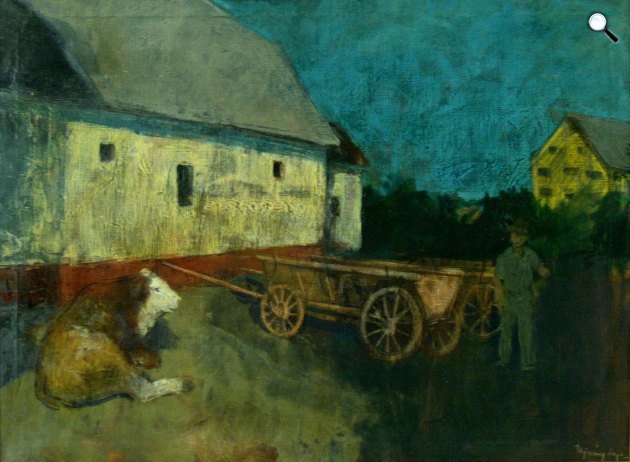 Ujváry Lajos: Pihenő (Fotó: savariagaleria.hu)