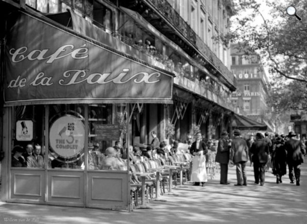 Cafe de la Paix, Párizs, 1935 (Fotó: parisrues.com)