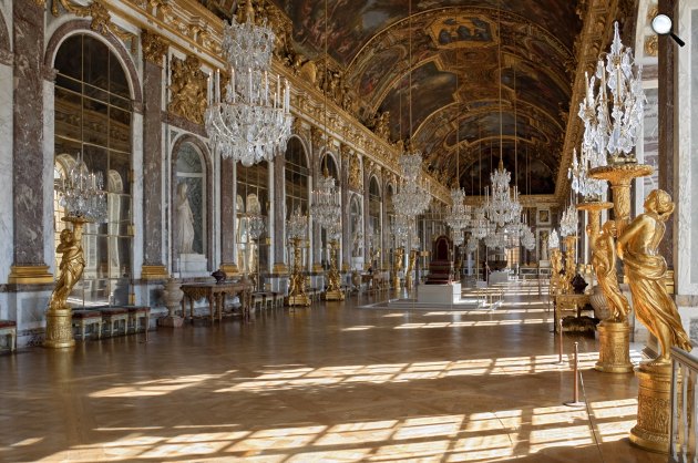 A versailles-i kastély, Tükörterem, Versailles (Fotó: Wikipédia)