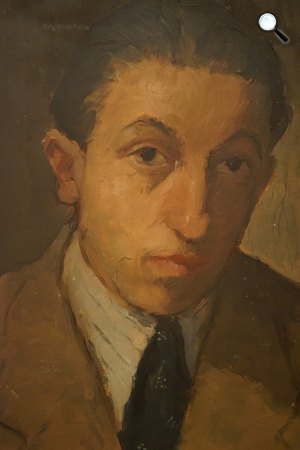 François Fiedler (Fiedler Ferenc): Önarckép, 1944 (Fotó: François Fiedler Fondation