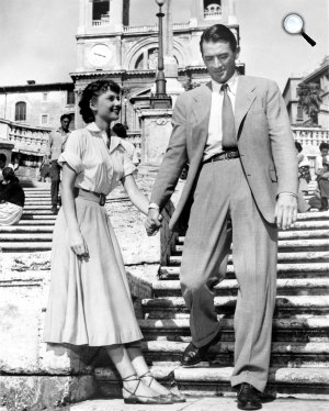 Római vakáció - Gregory Peck és Audrey Hepburn, 1953 (Fotó: listal.com)