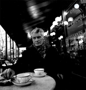 Samuel Beckett Nobel-díjas író, Paris Cafe, Párizs (Fotó: John Minihan/johnminihan.blogspot.com)