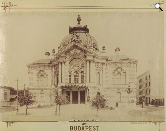  Szent István (Lipót) körút, Vígszínház, 1896 körül (Fotó: Fortepan / Budapest Főváros Levéltára. Levéltári jelzet: HU.BFL.XV.19.d.1.08.108)