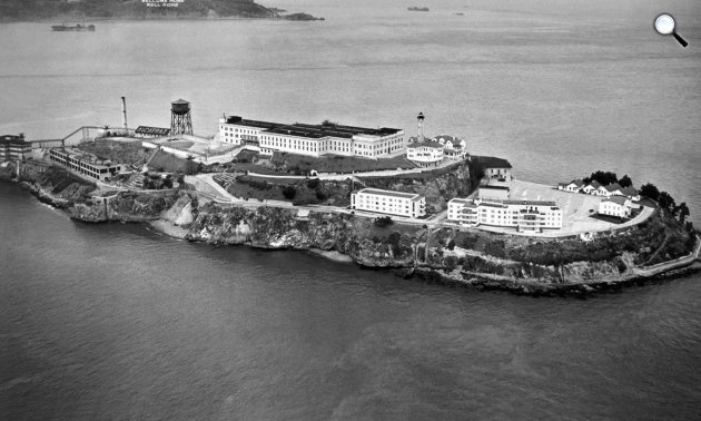 Alcatraz-sziget - A szikla - börtön, San Francisco, 1946 (Fotó: sfgate.com)