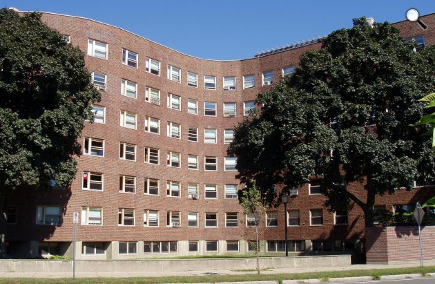 Alvar Aalto: Baker House, MIT, Cambridge, Massachusetts (Fotó: Wikipédia)