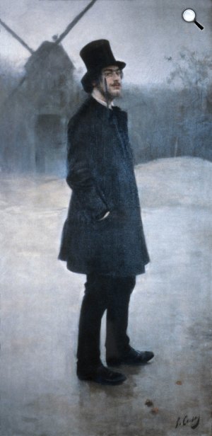Ramon Casas: A bohém, Erik Satie, 1891 (Fotó: Wikiart)