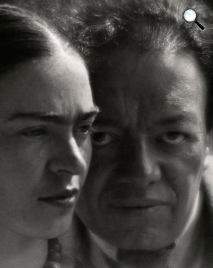 Frida Kahlo és Diego Rivera, 1933 (Fotó: Martin Munkácsi/maimanohaz.blog.hu)