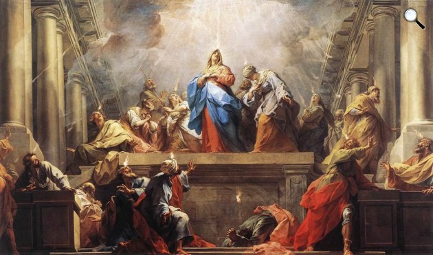 Jean II Restout - Pentecost (Pünkösd), 1732 (Fotó: Wikiart)