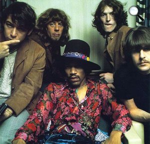 Eric Burdon, John Mayall, Jimi Hendrix, Steve Winwood, Carl Wayne (Fotó: listal.com)