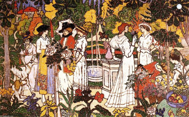 Rippl-Rónai József (1861-1927): Asszonyok a parkban, 1908 (Fotó: MNG)