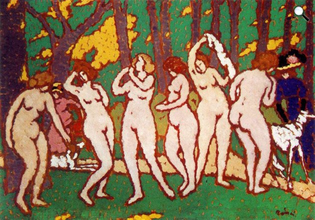 Rippl-Rónai József (1861-1927): Park aktokkal, 1910 (Fotó: Janus Pannonius Múzeum, Pécs)