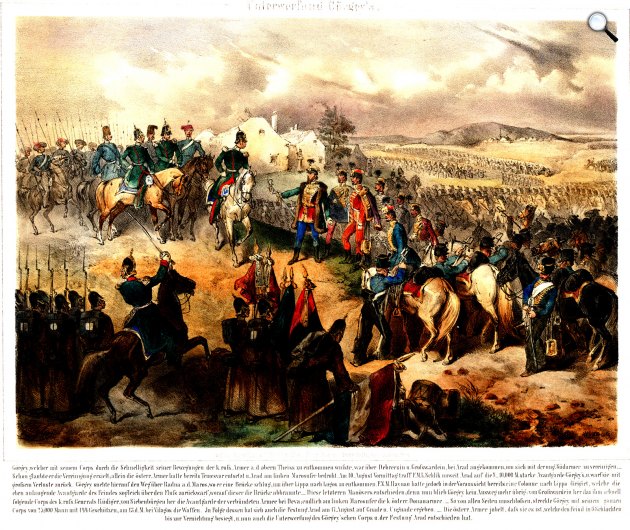 Katzler, V. - Höfelich, J.: Világosi fegyverletétel, 1849 (Fotó: Wikipédia)