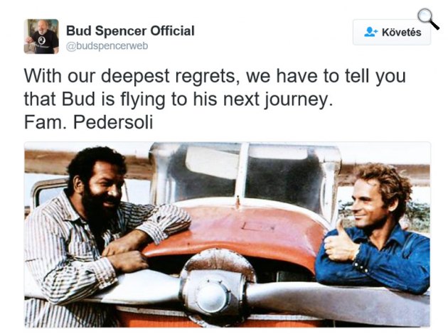 Bud Spencer - Twitter/Bud Spencer Official
