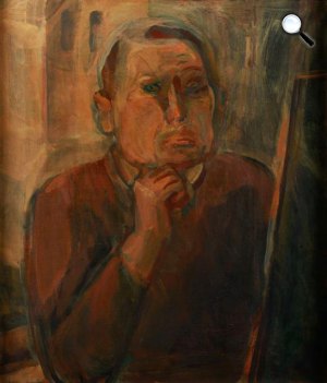Egry József: Önarckép, 1935 (Fotó: pinteraukcioshaz.hu)