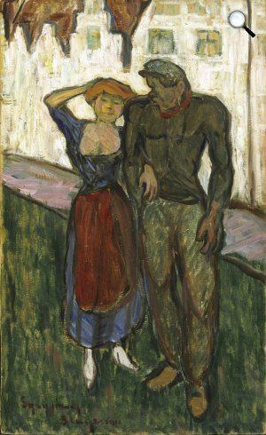 Egry József: Szerelmesek, 1911 (Fotó: Kogart)