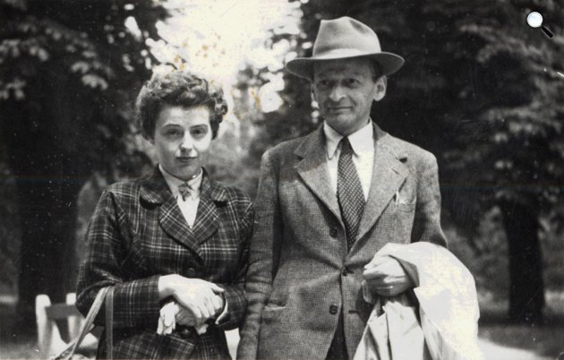 Ignotus Pál és felesége, Florence, 1956 (Fotó: PIM/europeana.com)
