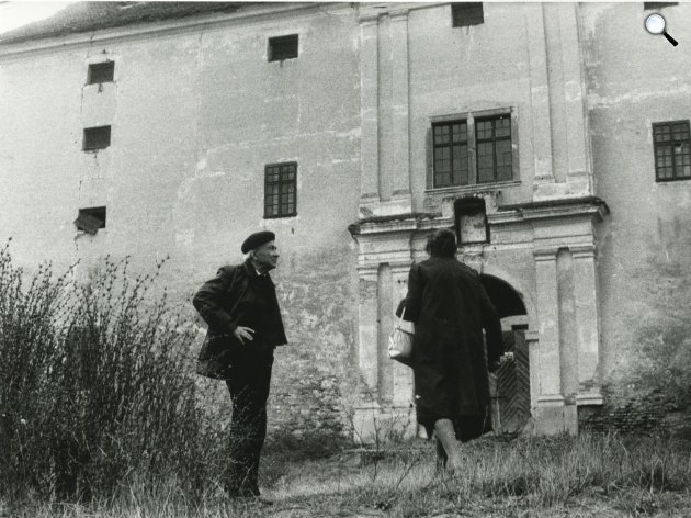 Illyés Gyula Kossuth-díjas író, költő Ozorán, 1977 (Fotó: Forster Központ)