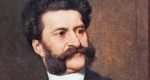  August Eisenmenger: Ifj. Johann Strauss, 1888 (Fotó: Wikipédia)