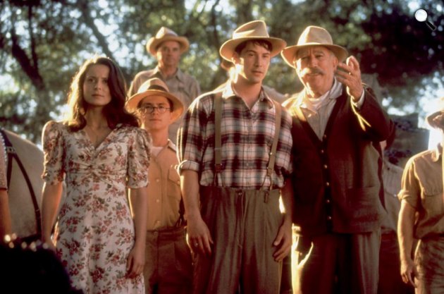 Pár lépés a mennyország - Atlanta Sanchez-Gijon, Keanu Reeves, Anthony Quinn, 1995 (Fotó: listal.com)