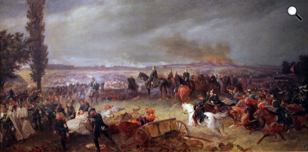 Georg Bleibtreu: A königgrätzi csata 1866. júliusában, 1868 (Fotó: Wikipédia)