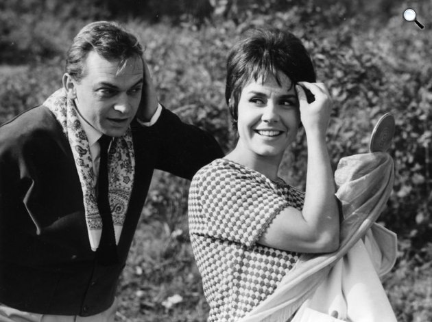 Bodrogi Gyula és Lehoczky Zsuzsa színművészek, 1964 (Fotó: Fortepan)