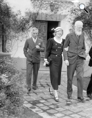 Charlie Chaplin, Marion Davies és George Bernard Shaw, c.1933 (Fotó: babelio.com)