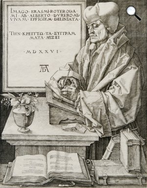 Albrecht Dürer: Rotterdami Erasmus, 1526 (Fotó: Wikipédia)