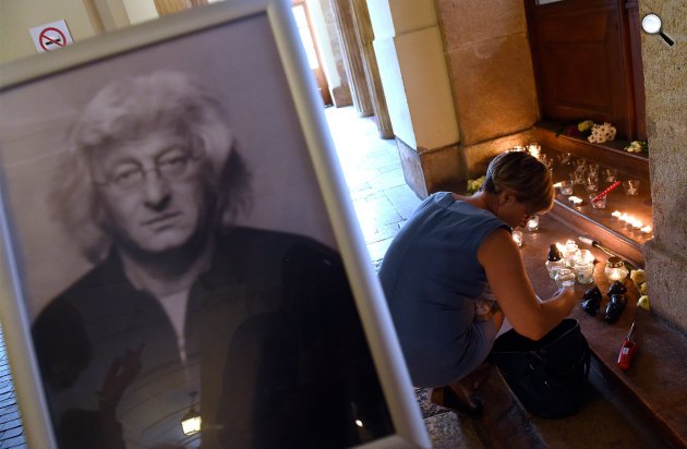 Esterházy Péter író emlékére rendezett felolvasóest a Petőfi Irodalmi Múzeumban (MTI Fotó: Kovács Tamás)