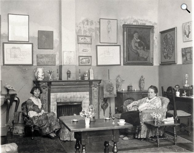 Gertrude Stein és Alice B. Toklas otthon (Fotó: beinecke.library.yale.edu)