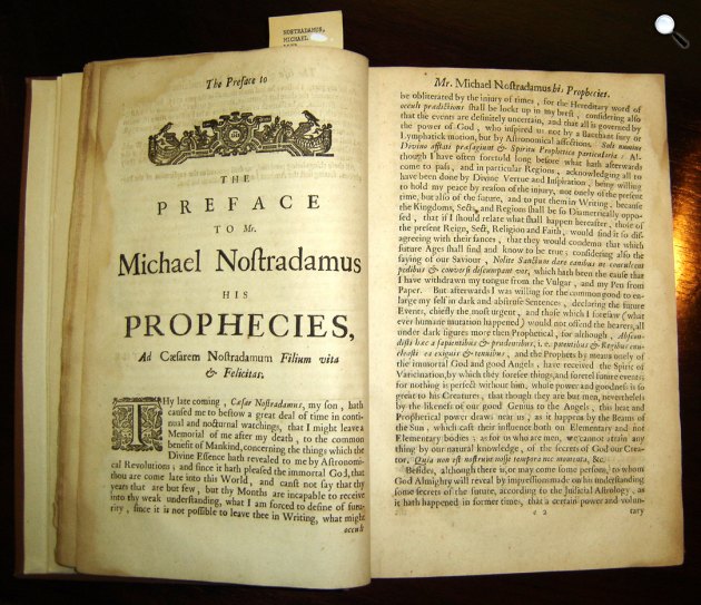 Michel de Nostradam: Proféciák (Fotó: Wikipédia)