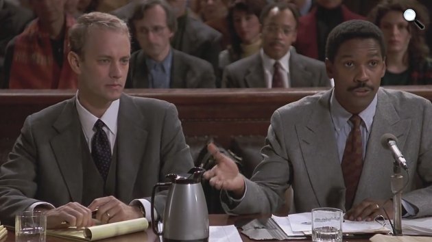 Philadelphia - Az érinthetetlen - Tom Hanks és Denzel Washington, 1993 (Fotó: InterCom)