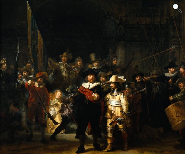 Rembrandt: Éjjeli őrjárat, 1642 (Fotó: Wikiart)