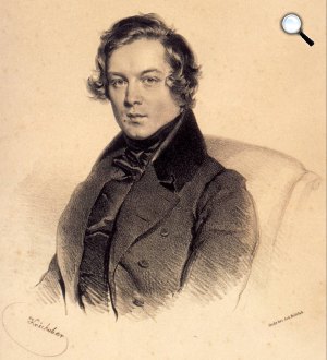 Robert Schumann német zeneszerző, 1839 (1810-1856) (Fotó: Wikipédia)