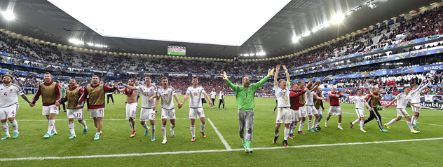 EURO-2016 - Ausztria - Magyarország 0-2, Bordeaux, 2016 (MTI Fotó: Illyés Tibor)