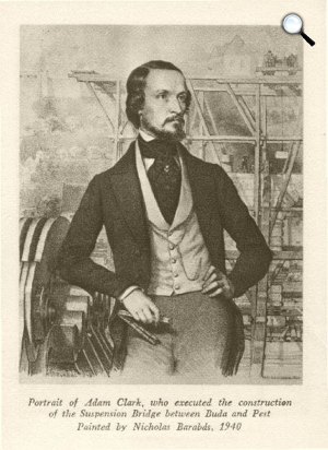 Barabás Miklós: Clark Ádám, a Lánchíd tervezője, 1840 (Fotó: OSZK)