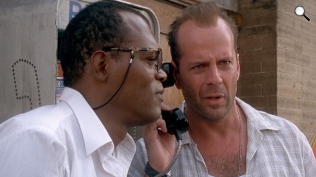 Die Hard 3. - Az élet mindig drága - Samuel L. Jackson és Bruce Willis, 1995 (Fotó: listal.com)