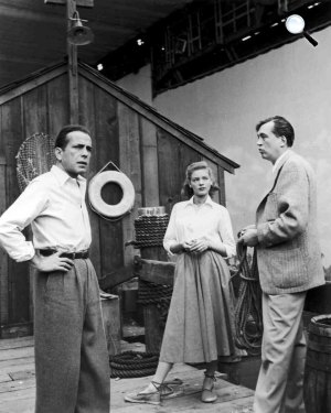 Key Largo - Humphrey Bogart, Lauren Bacall és John Huston, 1948 (Fotó: listal.com)
