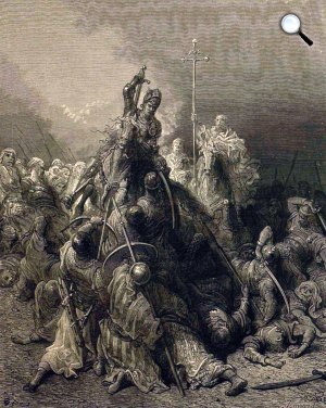 Dóré Gusztáv: Hunyadi János Nándorfehérvárnál, 1456 (Fotó: Vasárnapi Ujság 1879/OSZK)