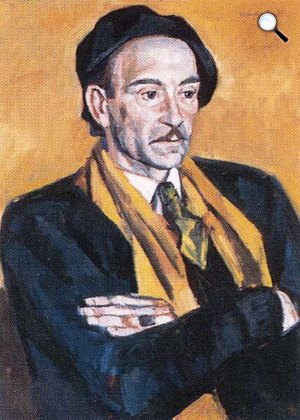 Szentgyörgyi Kornél: Jékely Zoltán portréja (Fotó: OSZK)