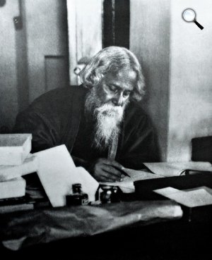 Rabindranath Tagore Nobel-díjas író (1861-1941) (Fotó: babelio.com)
