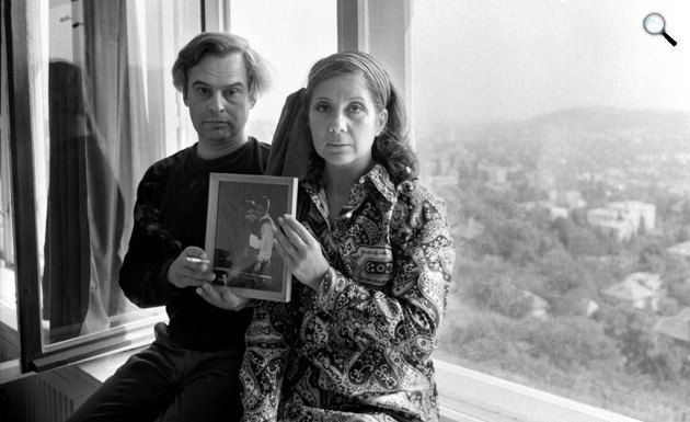 Ruttkai Éva és Latinovits Zoltán színészpár (részlet a sorozatból), 1971 (Fotó: Keleti Éva/MTI)