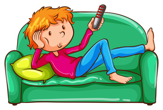 Lusta, unatkozik, tévézik (Fotó: pixabay.com)