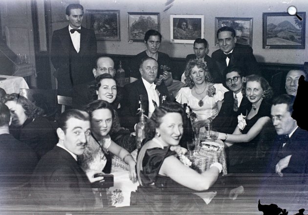 Bál a Fészek Művészklubban, 1948 (Fotó: Fortepan)