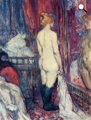 Henri de Toulouse-Lautrec: Tükör előtt álló akt, 1897 (Fotó: Metropolitan)