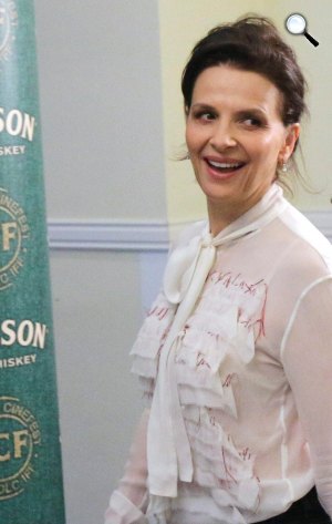 Juliette Binoche Oscar-díjas francia színésznő a 13. Jameson CineFesten, 2016 (MTI Fotó: Vajda János)